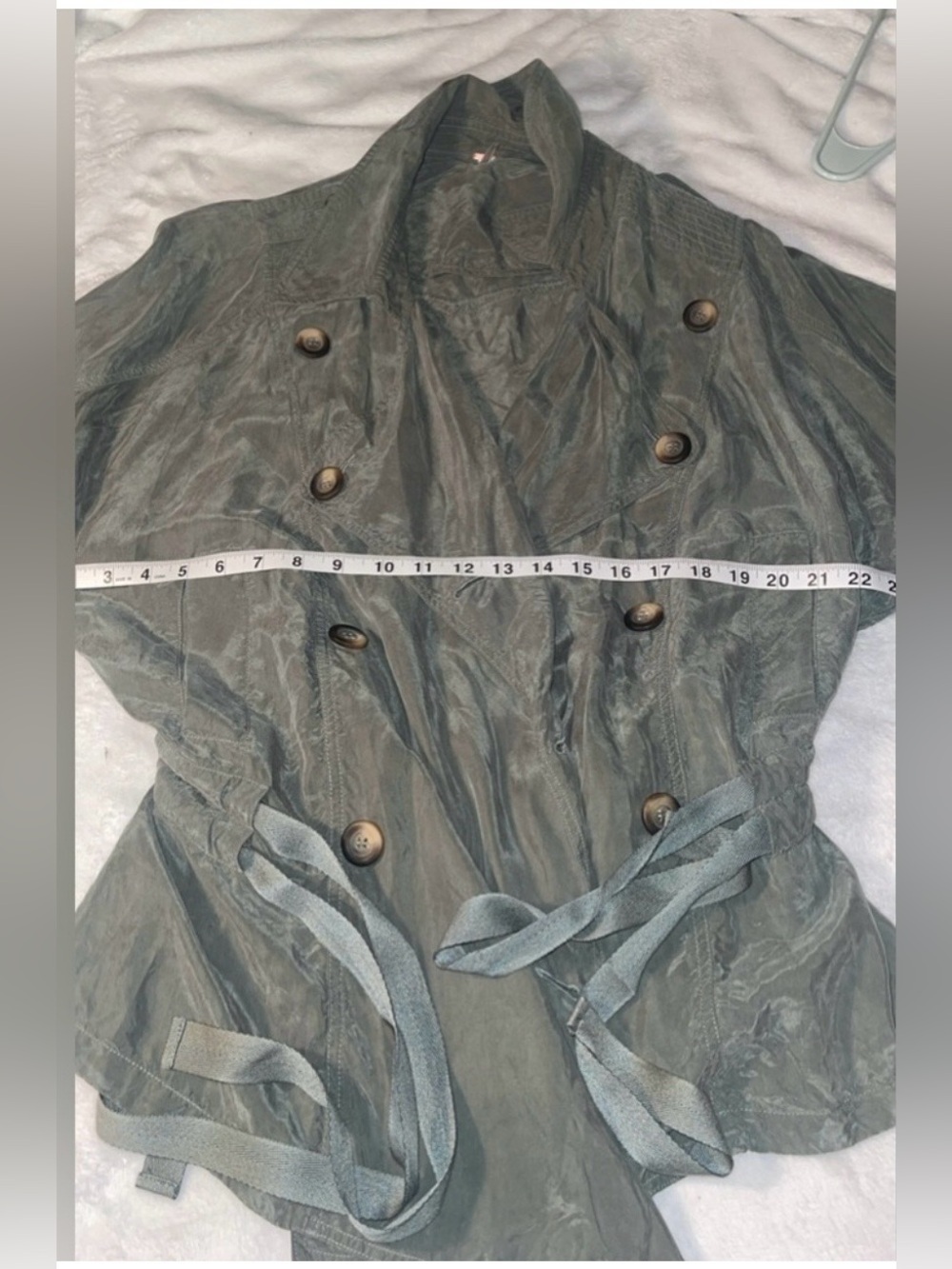 Free People Army Green Utility Jacket | Cupro NWOT SP (Runs Oversized) - Picture 5 of 8